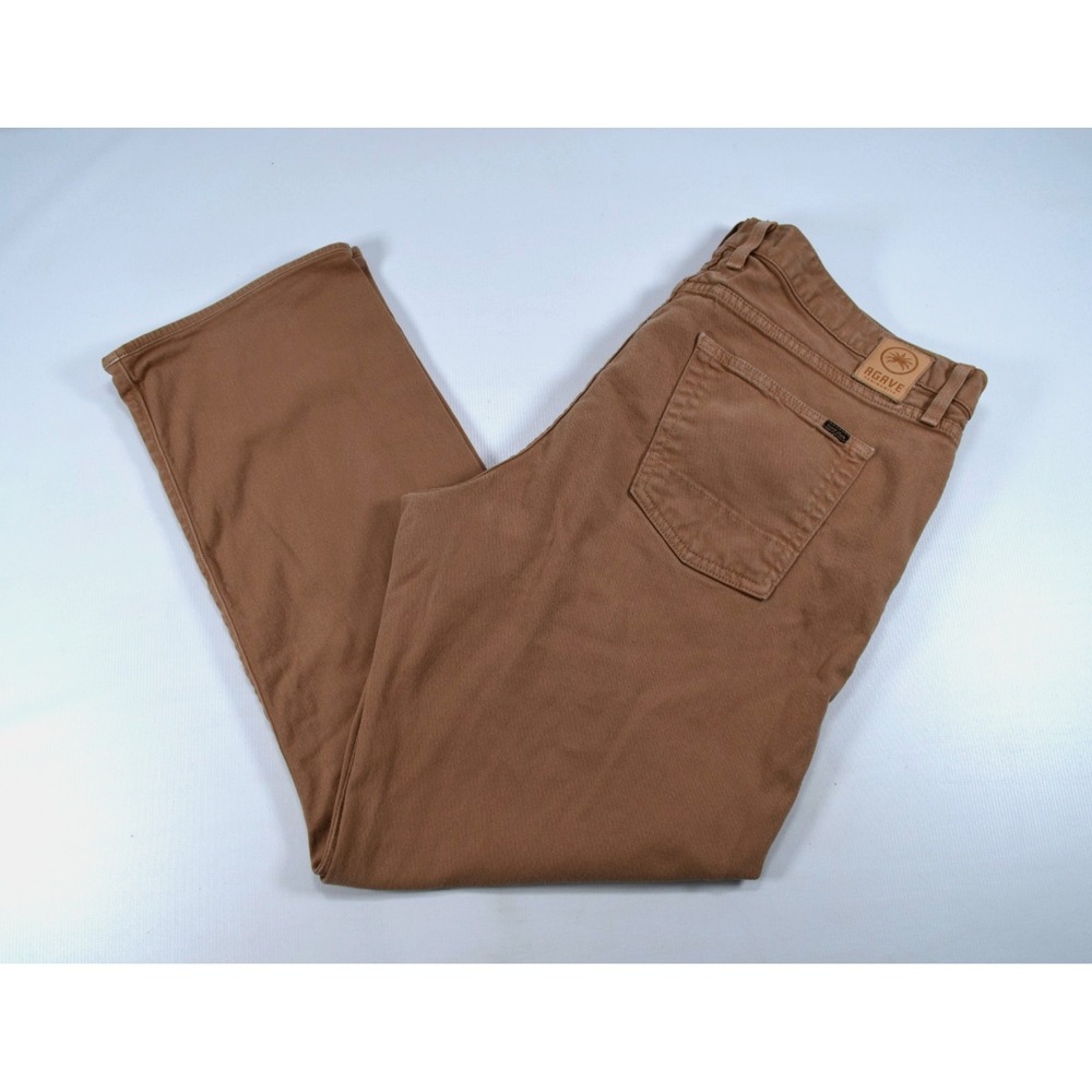 Agave Denim Tan Waterman Relax Straight Pants Men's 40 Inseam 30.5"‎
